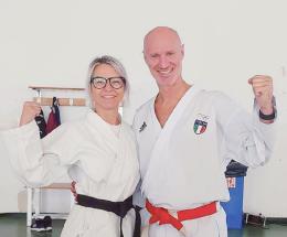 Michela Folli è maestro di karate