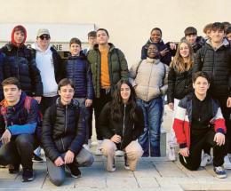 Gli studenti dei geometri al cospetto di Palladio
