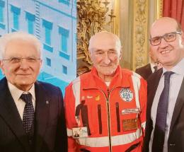 Dario, volontario da 60 anni: lo premia Mattarella