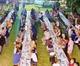 Cena a Saguedo sotto le stelle