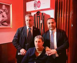 Cortelazzo alla festa del Milan