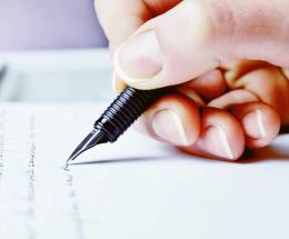 Per scrivere a mano