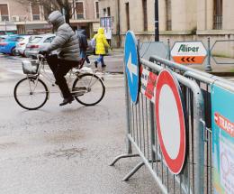 Blocco del traffico in formato ridotto