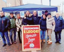La Lega  in piazza per autonomia e sicurezza