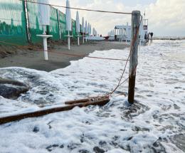 Con l'erosione della spiaggia, cambiano gli spazi