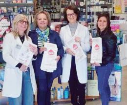 La donazione finisce in vetrina
