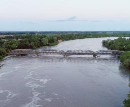 La piena del Po controllata a vista