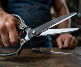 Minacciata con le forbici