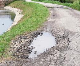 Strada pericolosa e impraticabile