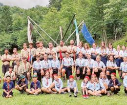 Entusiasmo per i campi scout