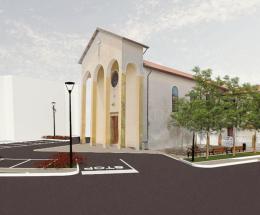 Restyling in piazza Volto a Rosolina