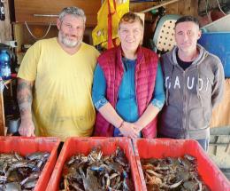 "Col granchio noi lavoriamo. E bene"