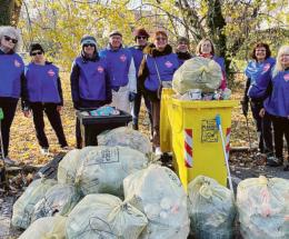 Tre quintali di rifiuti in 2 ore