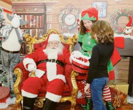 Tutti in posa con Babbo Natale