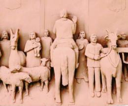 La storia del paese in una scultura