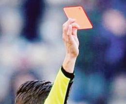 Offese all&rsquo;arbitro: tre giornate