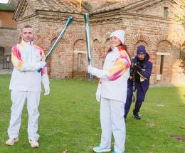 La fiamma olimpica &ldquo;polesana&rdquo;