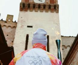 Dj set mobile per la fiamma olimpica