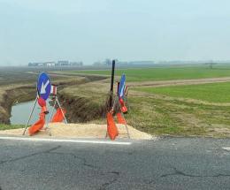 Buca in provinciale: sistemata