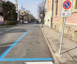 Tornano le strisce in viale Trieste