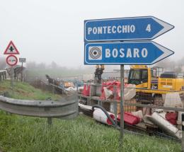 Ponte, lavori al palo 