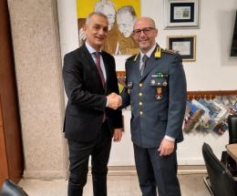 Il questore De Santis incontra le Fiamme gialle