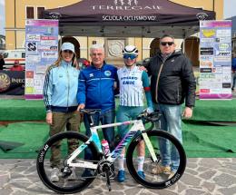 Nina al via del Gp Resana