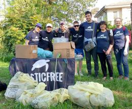 Recuperati 25 chili di rifiuti in nove