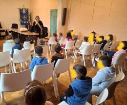 I bimbi ricevuti dal sindaco