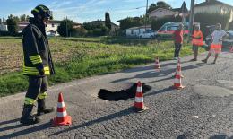 Voragine in strada: botto e paura