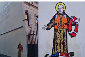 Un Murale fa rivivere Papa Francesco