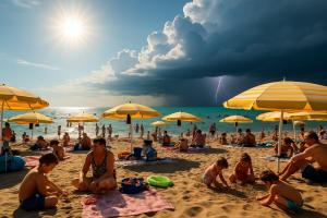 Anticiclone africano, afa che preannuncia temporali