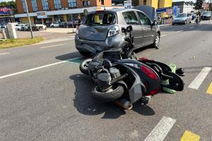 Schianto e paura alle porte della città