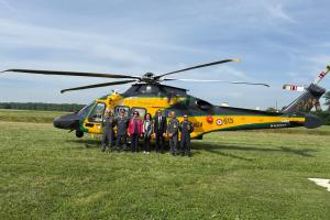 In volo sul Polesine con il nuovo elicottero della Gdf