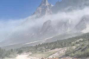 Polvere e paura, la Croda Marcora si risveglia