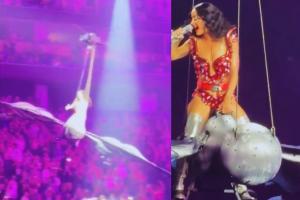 Momenti da incubo per Katy Perry