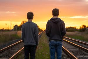 Folle challenge: minori stesi sui binari