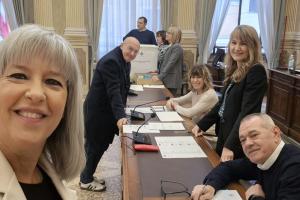 Andrea Baldo il primo a votare per il presidente