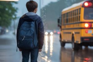 "Ragazzino disabile lasciato sotto la pioggia dal bus"