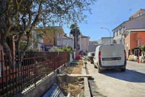 Nuovi marciapiedi in via Filzi