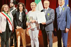 Stella al merito per Giovanna Borghi