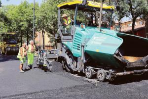 Nuovo asfalto in viale Gramsci