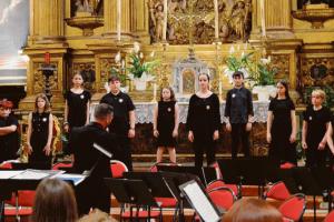 Il coro di voci bianche in chiesa