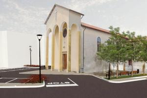 Restyling in piazza Volto a Rosolina