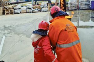 Alunni a lezione di sicurezza