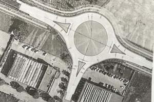 Rotatoria in Romea, via ai lavori