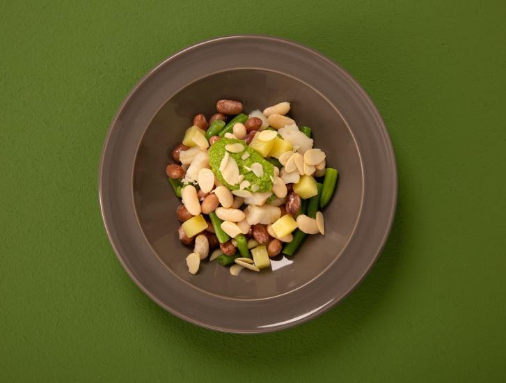 Insalata di baccal&agrave; e legumi