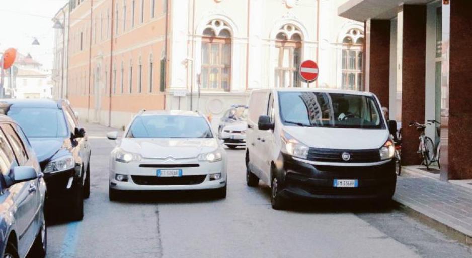 Piano del traffico in retromarcia